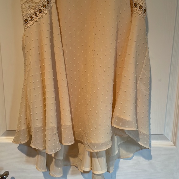 Gorgeous Indikah Cream Lace/ Metal Dress 12 - Picture 6 of 11